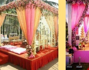 Greenery Pillar Mandap - Rajasthan Event Management