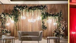Beige & Gold Elegant Stage - Rajasthan Event Management